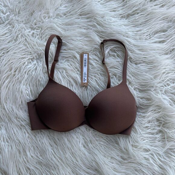 Skims Ultimate Push up Plunge Bra Jasper Size 30D - Picture 1 of 7